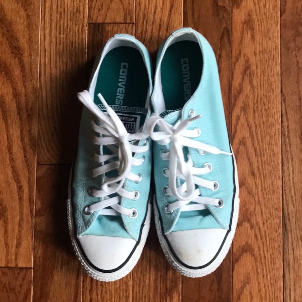 Teal Converse All Star Sneakers Womens 8